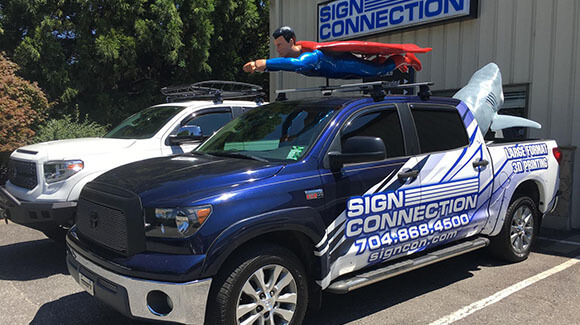 3D printed superman promotional vehicla