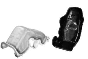 Mold Produced on Massivit 10000 + Composite Bucket Seat End Part